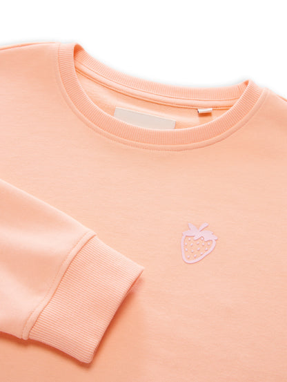 Cropped Sweatshirt mit Bindeschleife