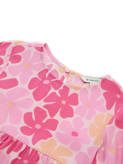 Mini-Kleid mit Volant