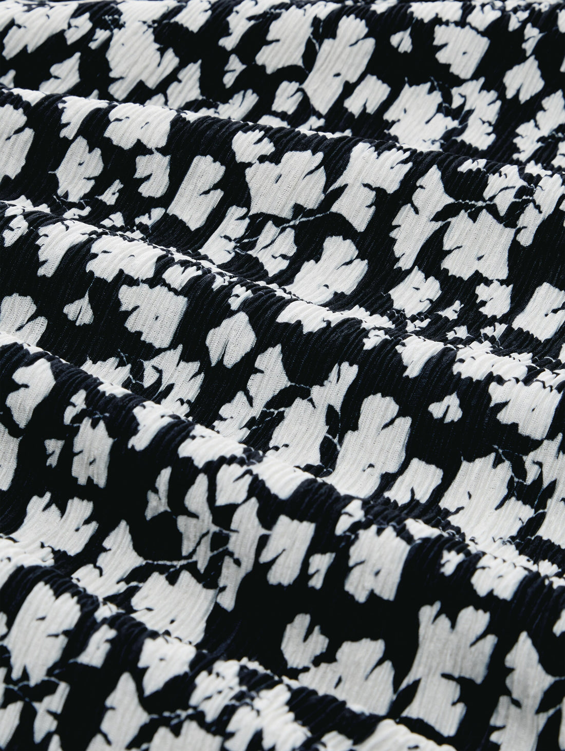 Crinkle Midi-Kleid mit Muster