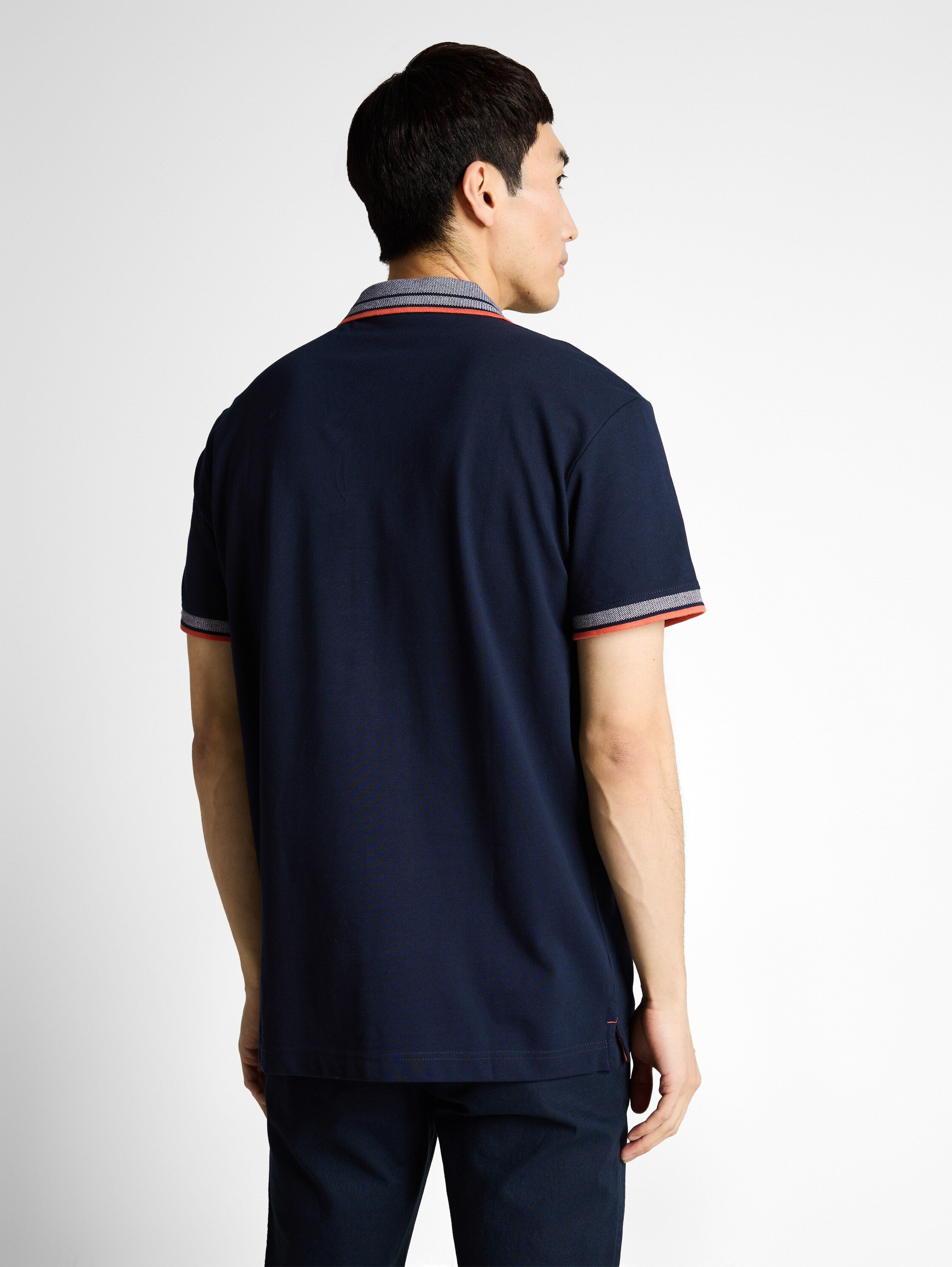 Piqué Poloshirt mit Logo-Print