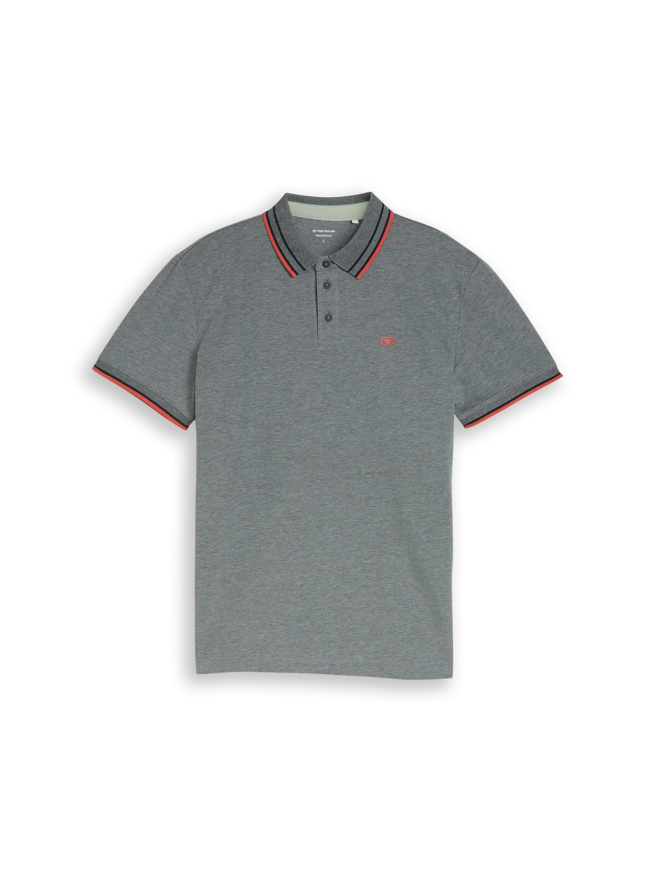 Piqué Poloshirt mit Logo-Print