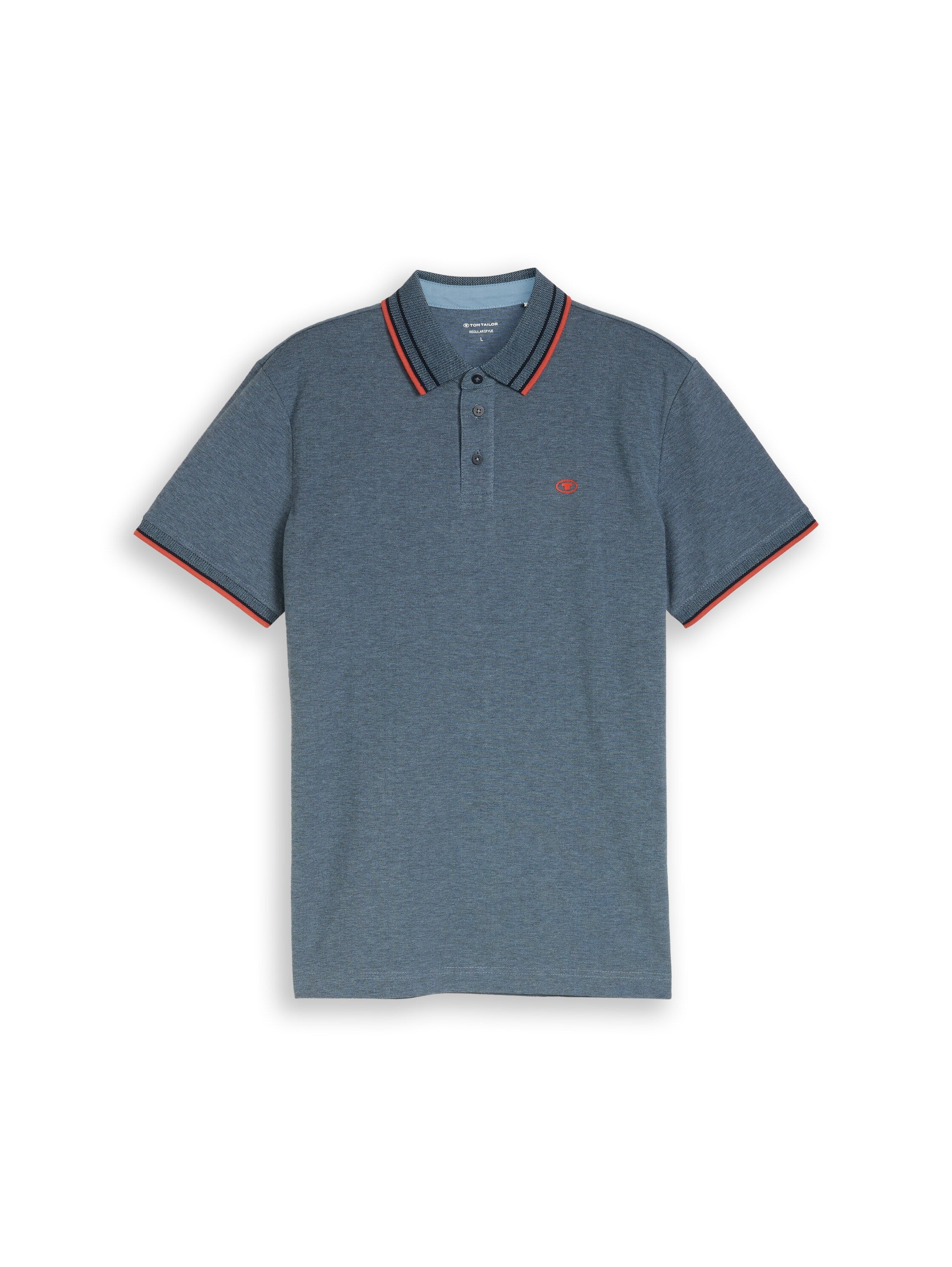 Piqué Poloshirt mit Logo-Print