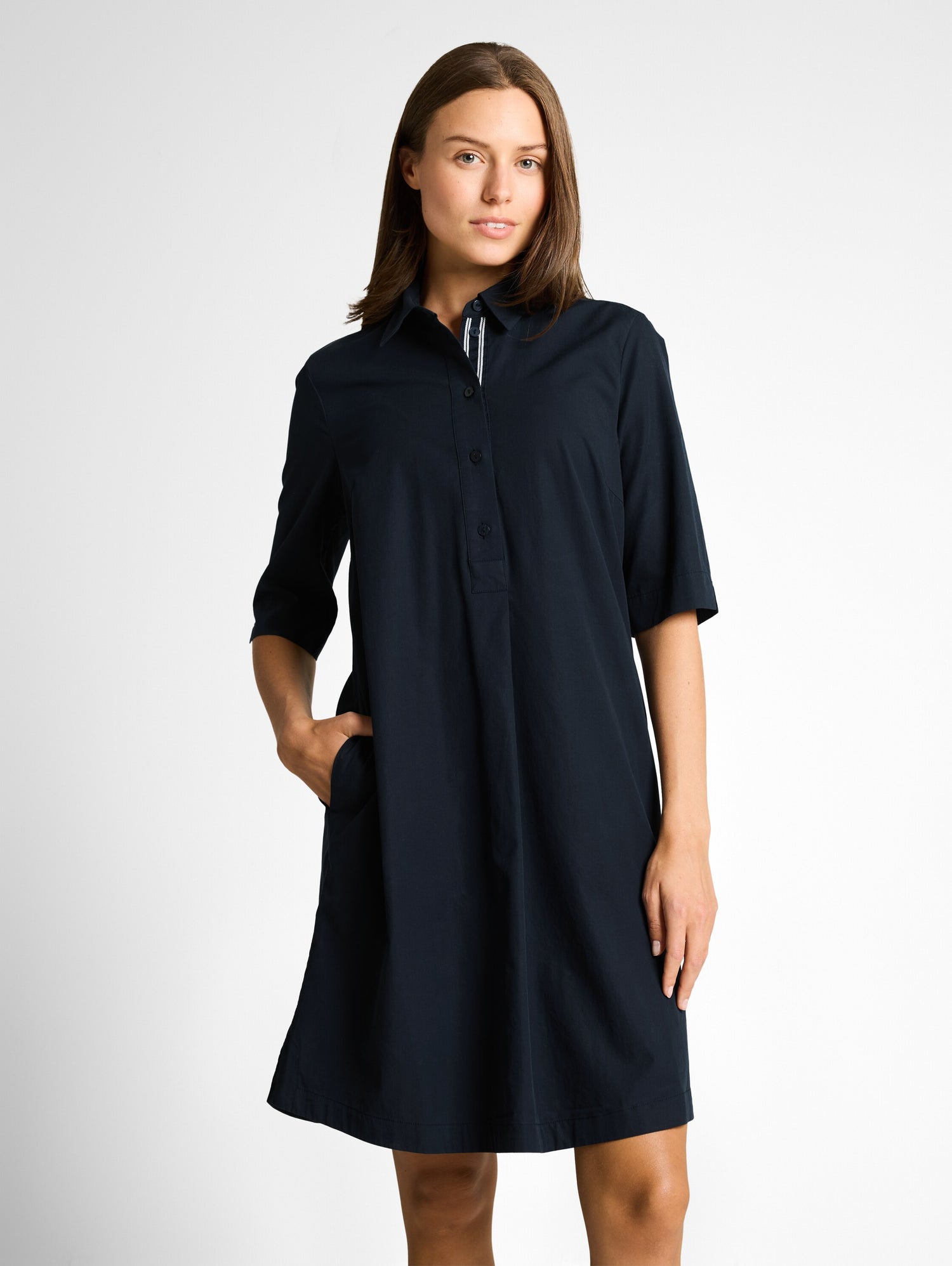 Blusenkleid mit Eingriffstaschen