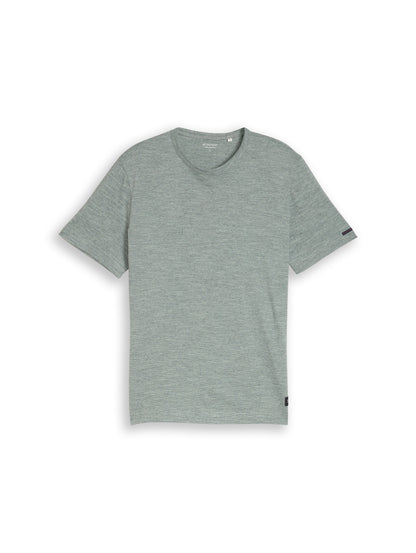T-Shirt in Melange-Optik