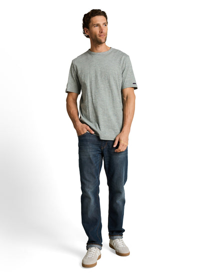 T-Shirt in Melange-Optik