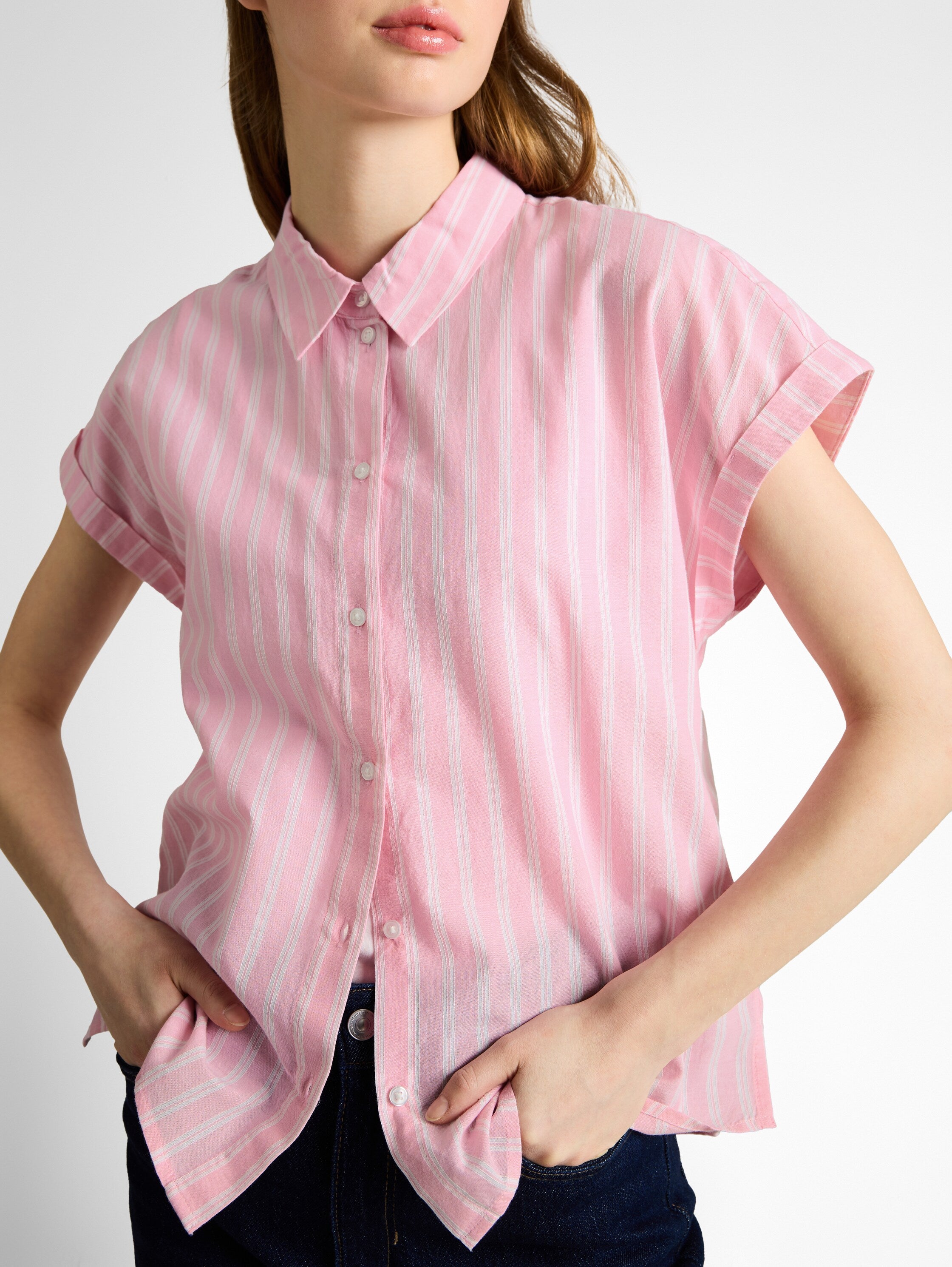 Bluse mit Streifenmuster