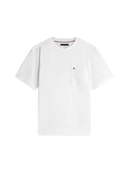 Towelling Relaxed Crew Neck T-Shirt