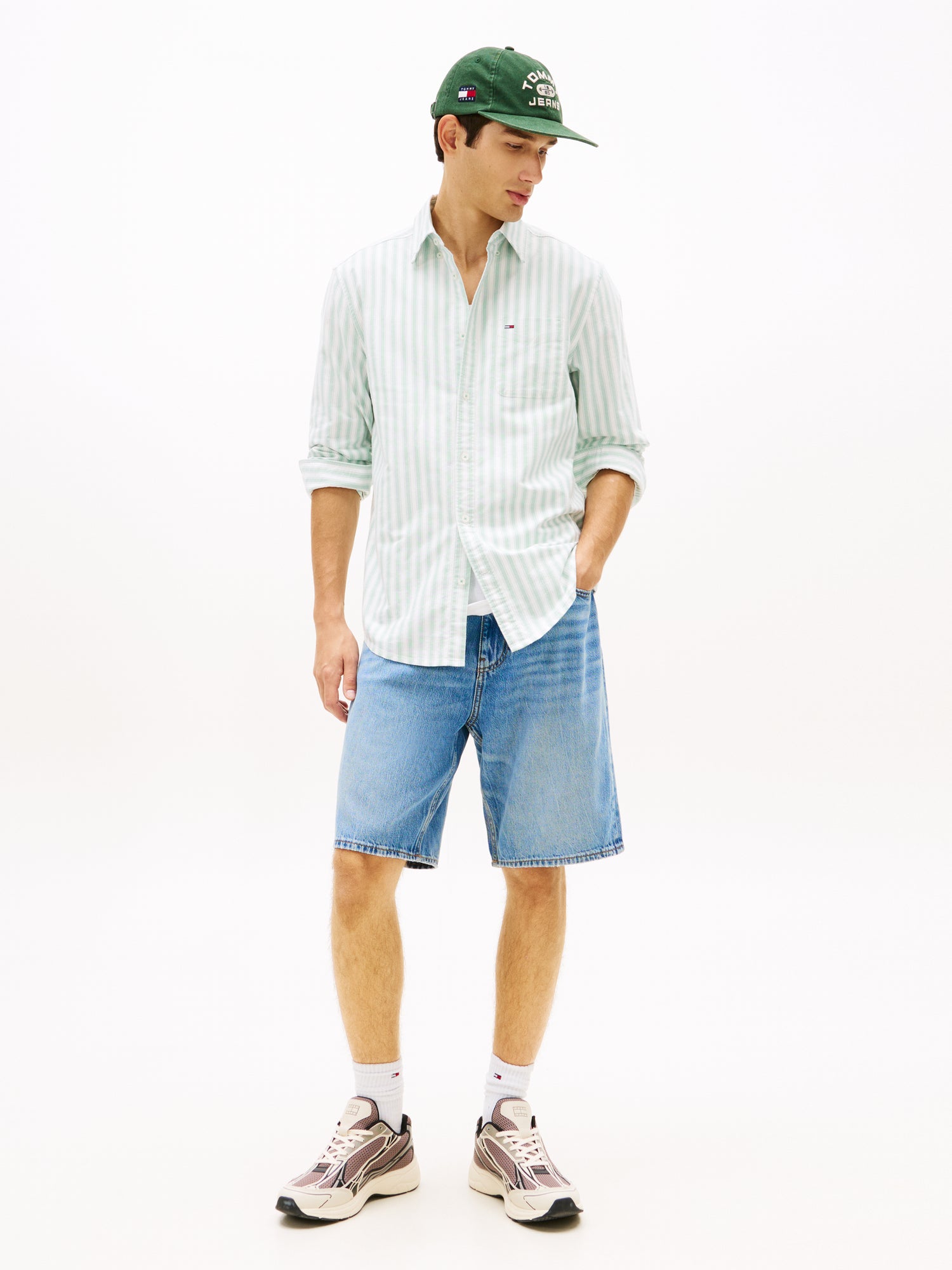 TJM REG STRIPE OXFORD SHIRT EXT