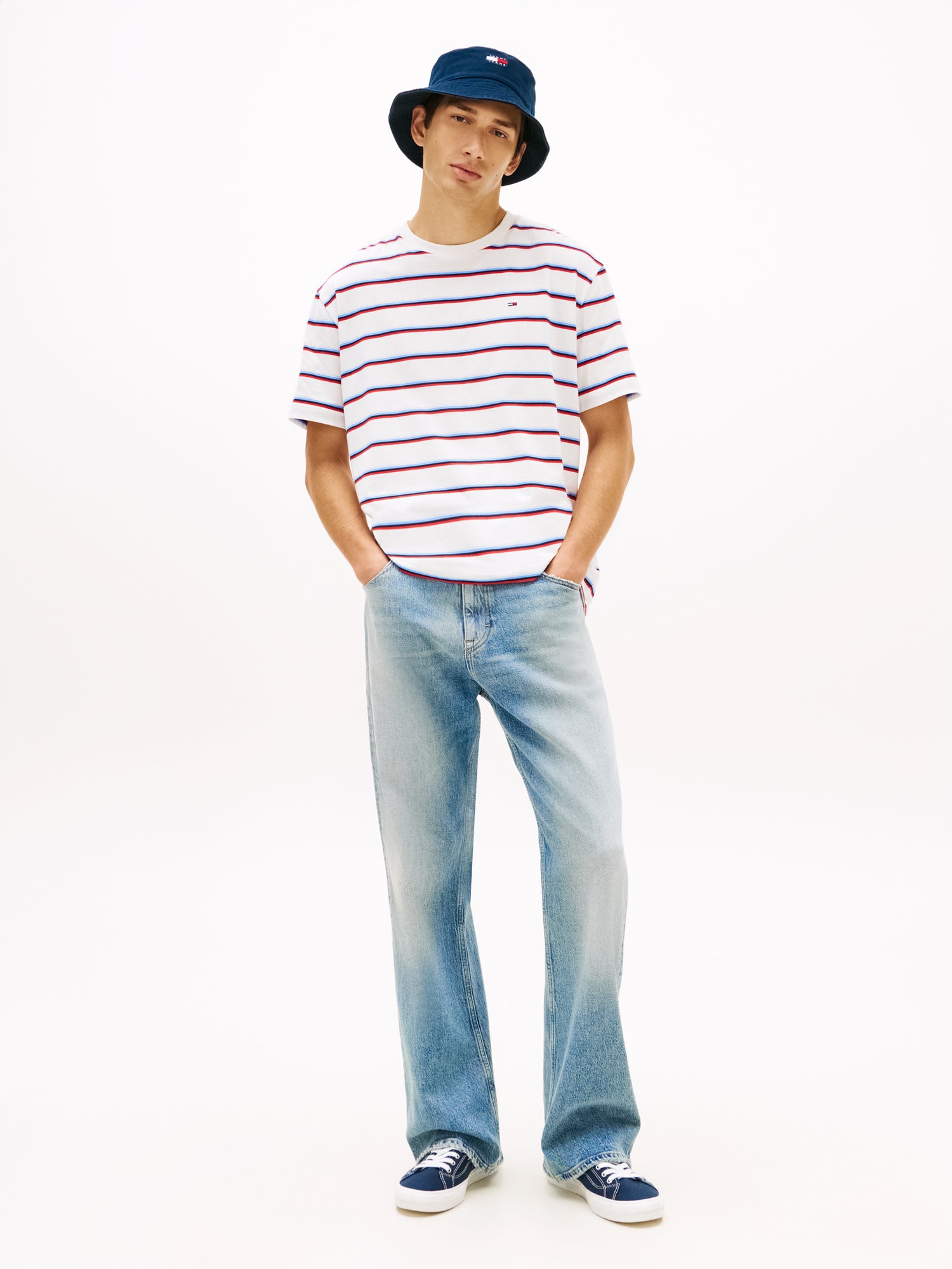 Hilfiger Flag Stripe Relaxed Jersey T-Shirt