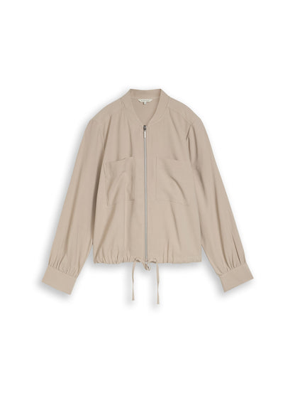 Loose Fit Bomberjacke mit Brusttaschen