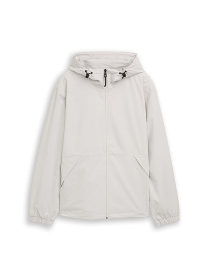 Relaxed Fit Windbreaker Jacke aus wasserabweisendem Material