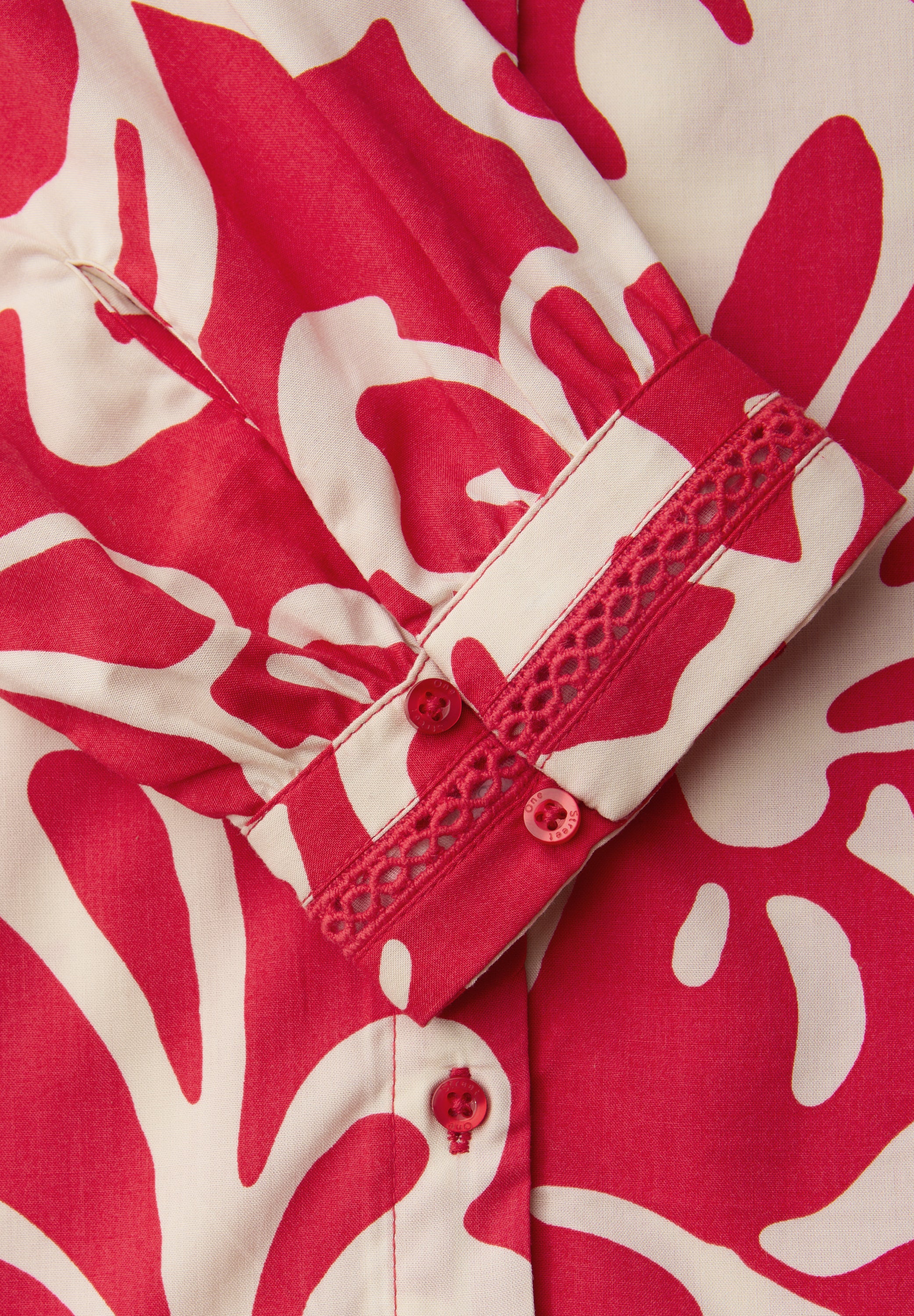 3/4-Arm Bluse mit Tapedetails