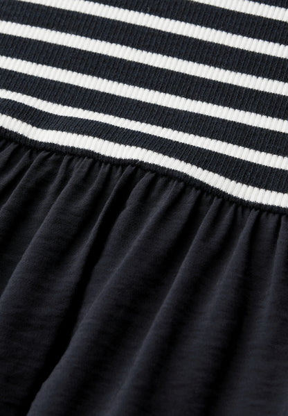 Midi-Kleid mit Strukturmix