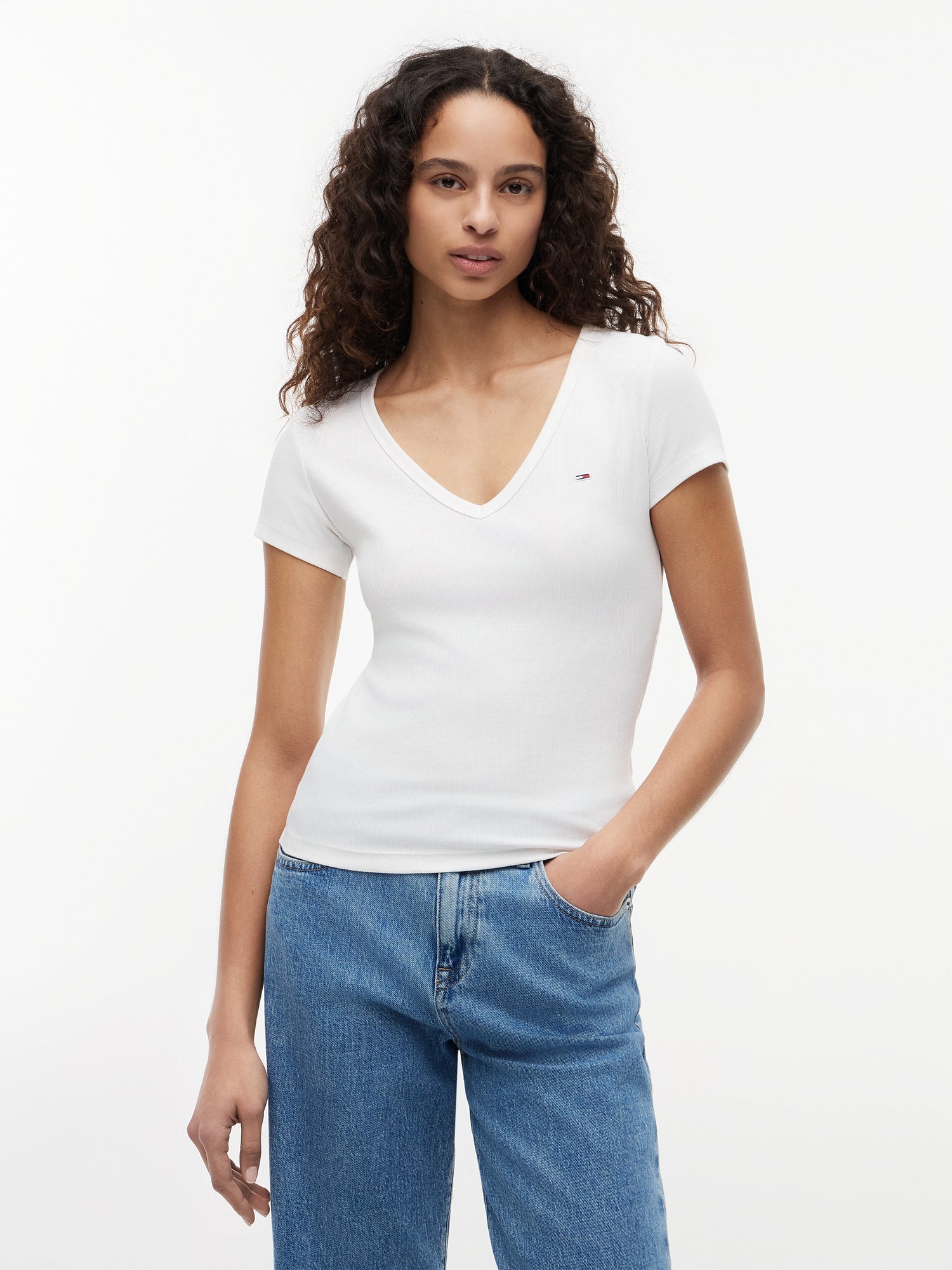 TJW SLIM ESSENTIAL RIB V SS