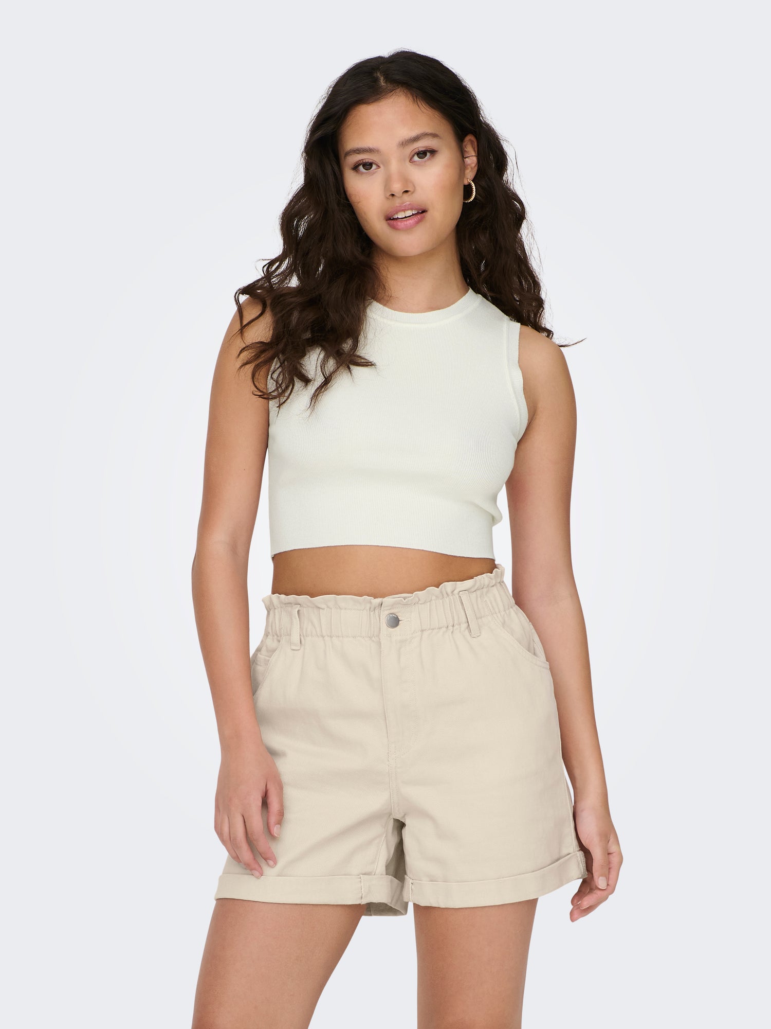 JDYCIRKELINE S/L  CROP TOP KNT