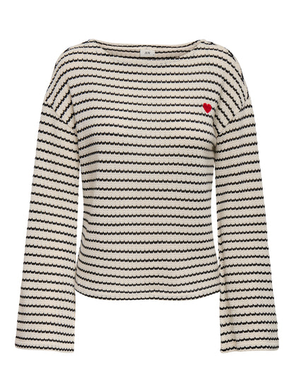 JDYTHEA L/S BOATNECK TOP JRS