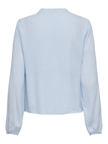 ONLLENNYO LS EMBROID V-NECK TOP NOOS WVN