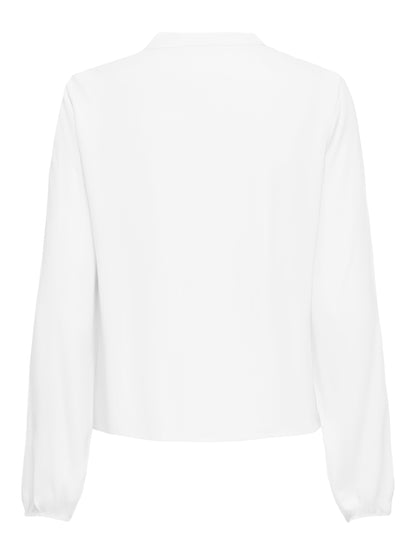 ONLLENNYO LS EMBROID V-NECK TOP NOOS WVN