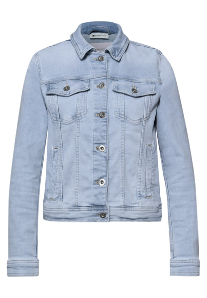 Jeansjacke mit Brusttaschen und Knöpfen