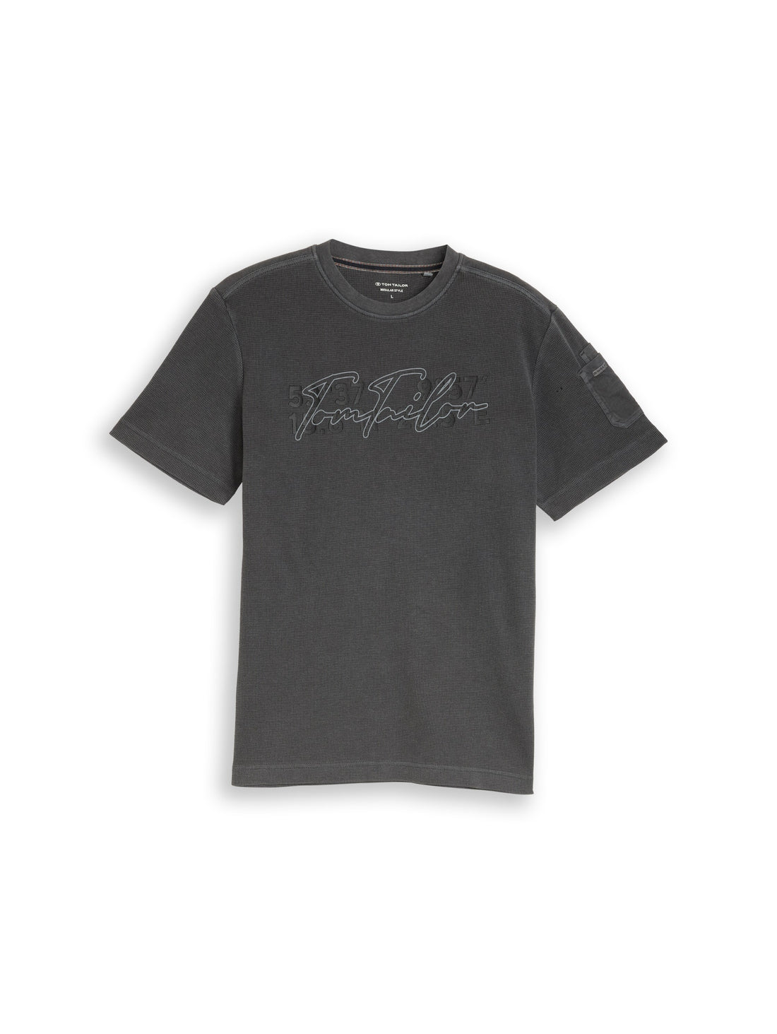T-Shirt mit Waffelstruktur