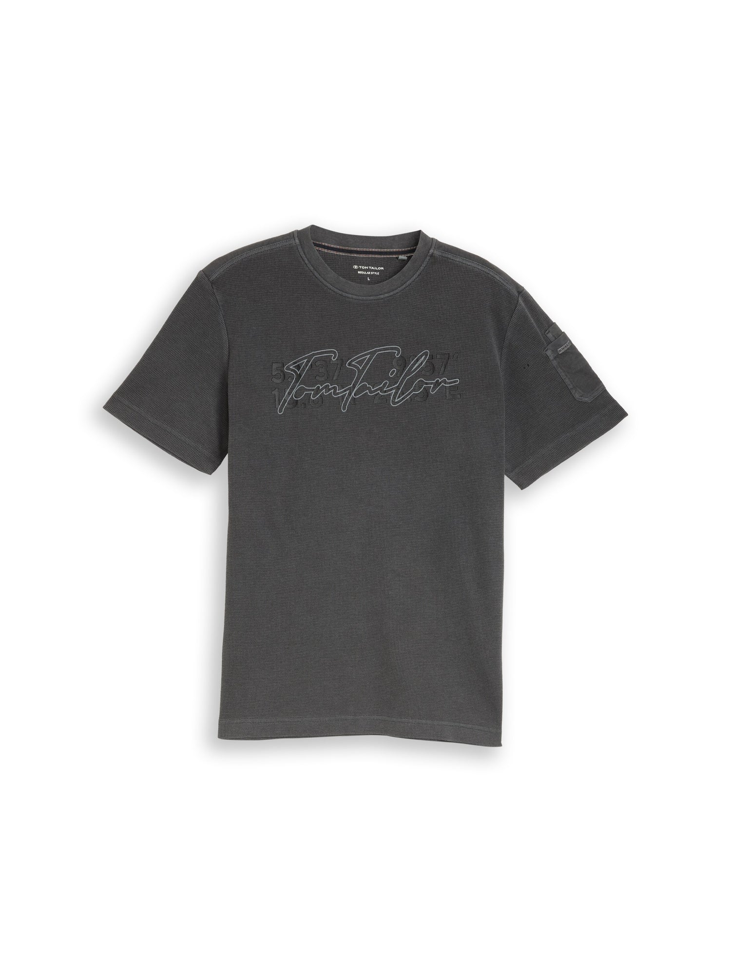 T-Shirt mit Waffelstruktur