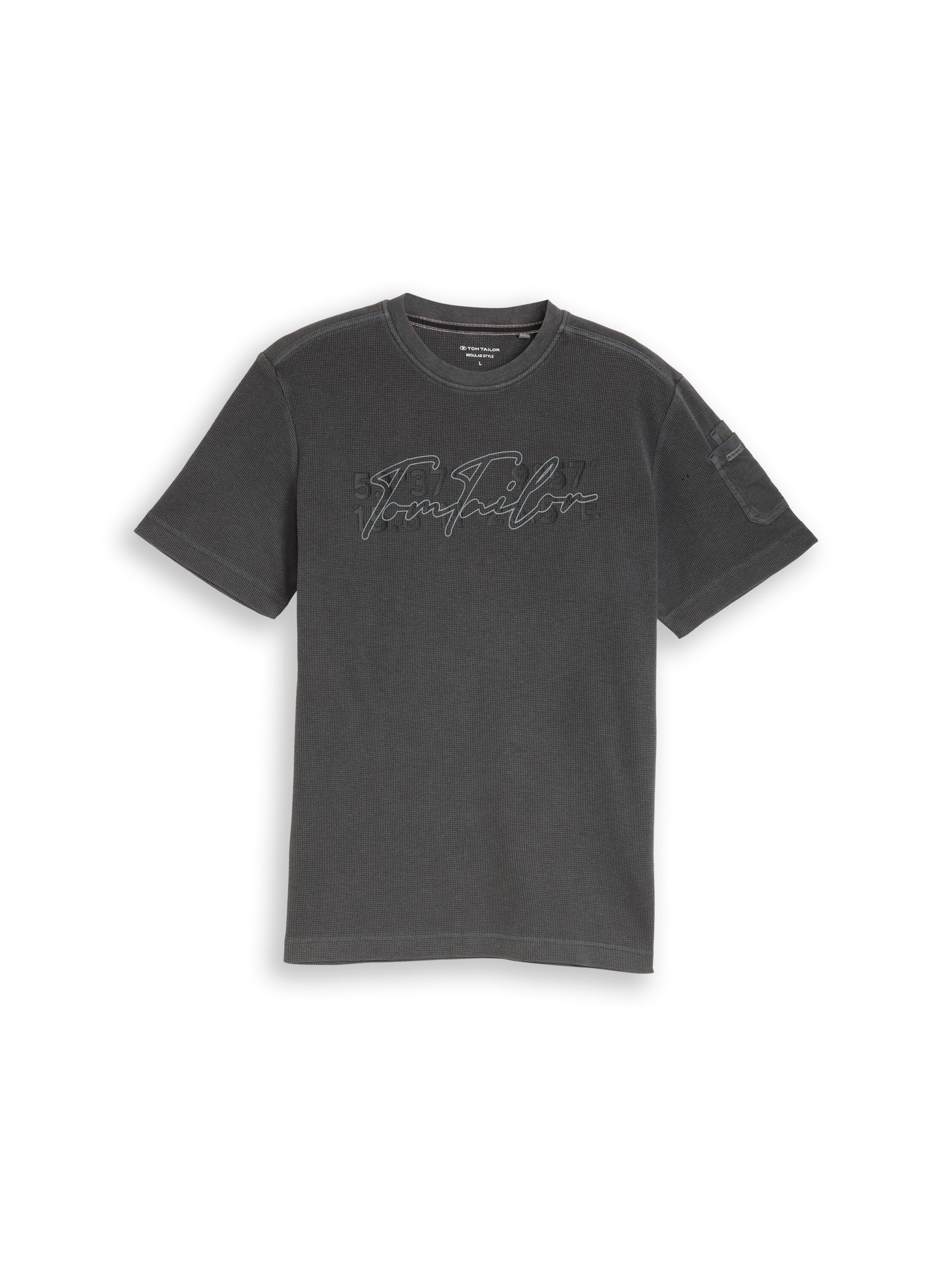 T-Shirt mit Waffelstruktur