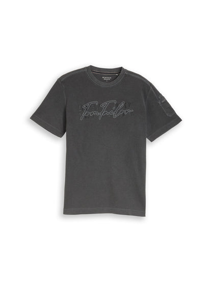 T-Shirt mit Waffelstruktur
