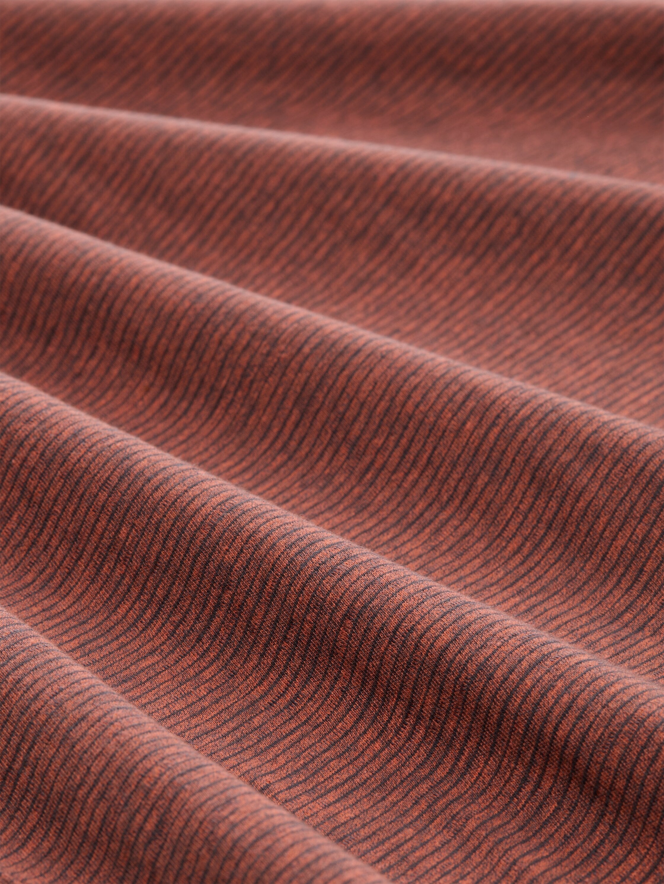 Henley T-Shirt mit feinem Streifenmuster