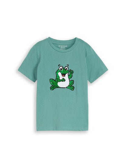 T-Shirt mit Wendepailletten