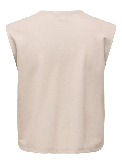 ONLSAKURA SL SHORT TIE TOP WVN