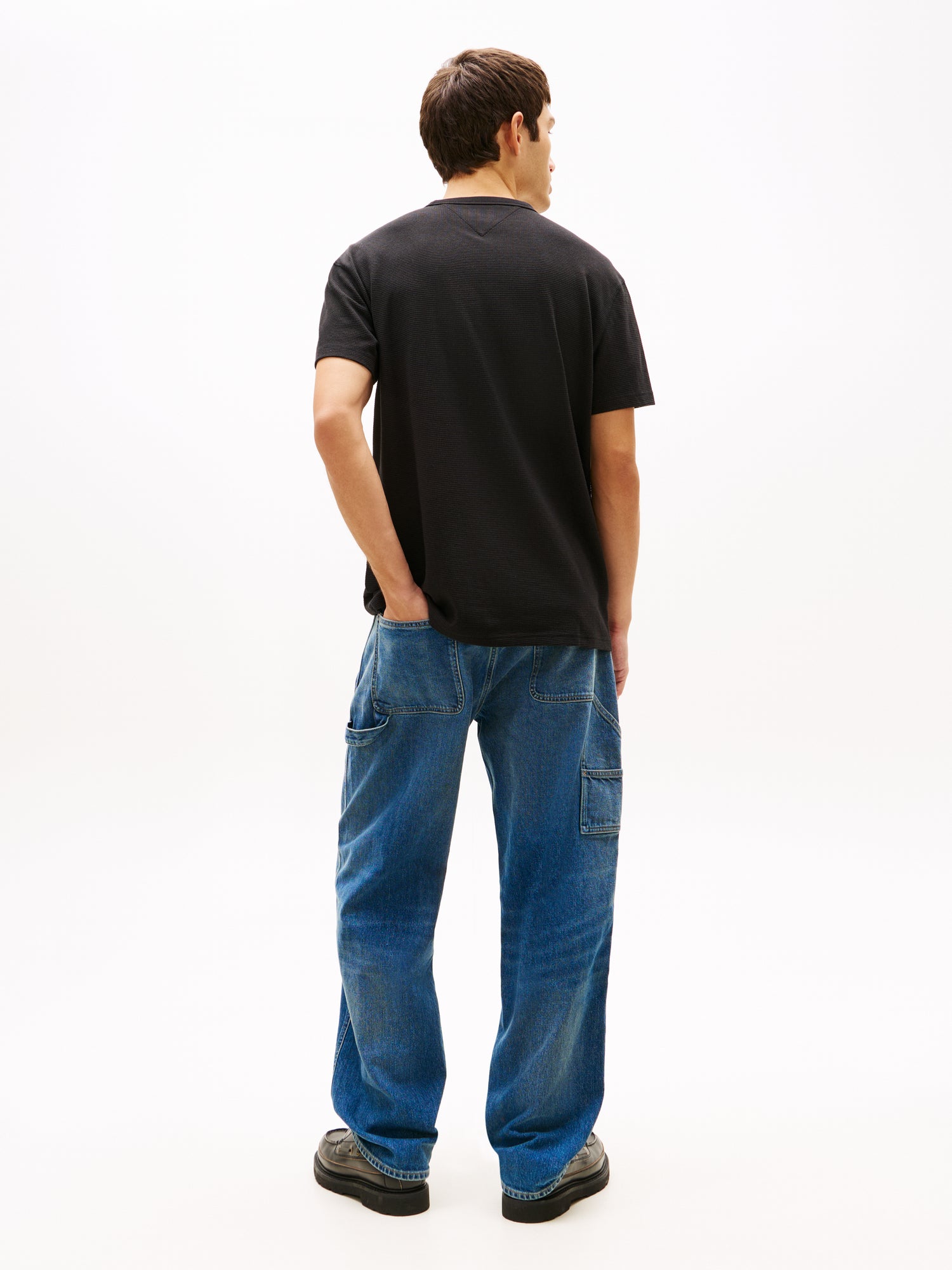 Logo Slim Waffle Knit T-Shirt