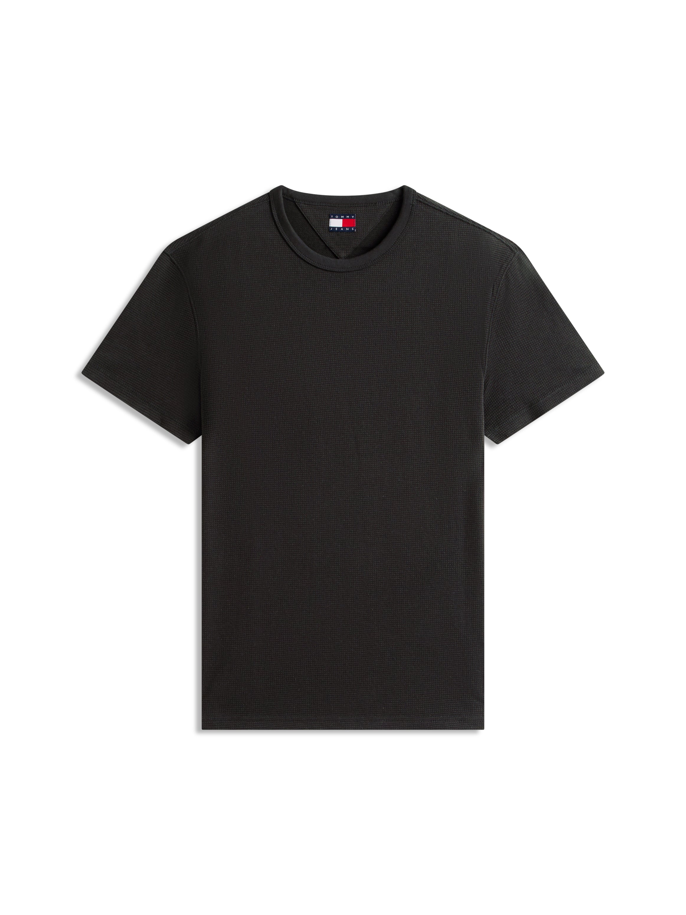 Logo Slim Waffle Knit T-Shirt