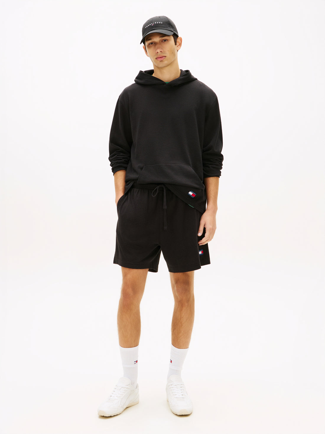 Logo Waffle Knit Sweat Shorts
