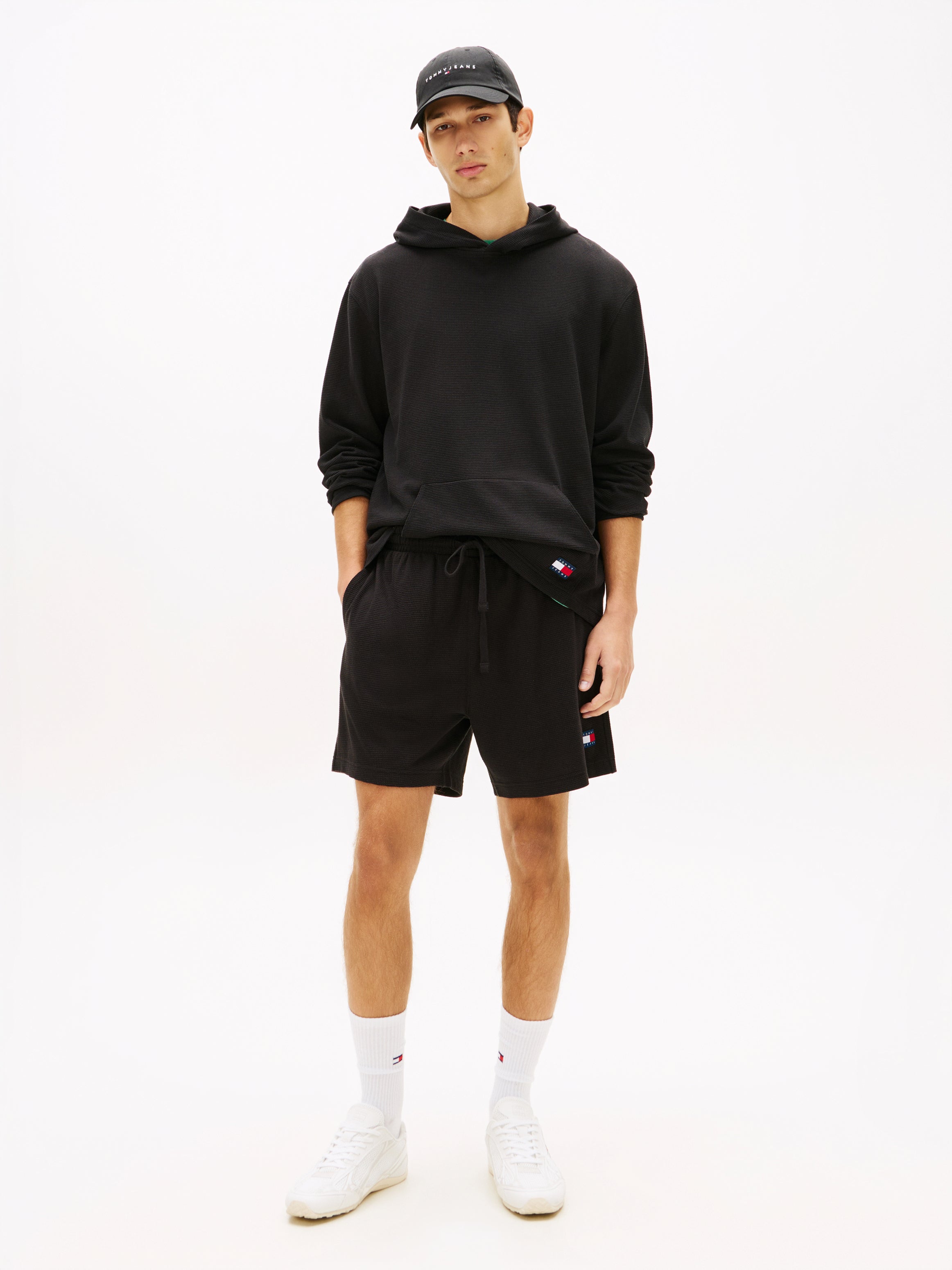 Logo Waffle Knit Sweat Shorts