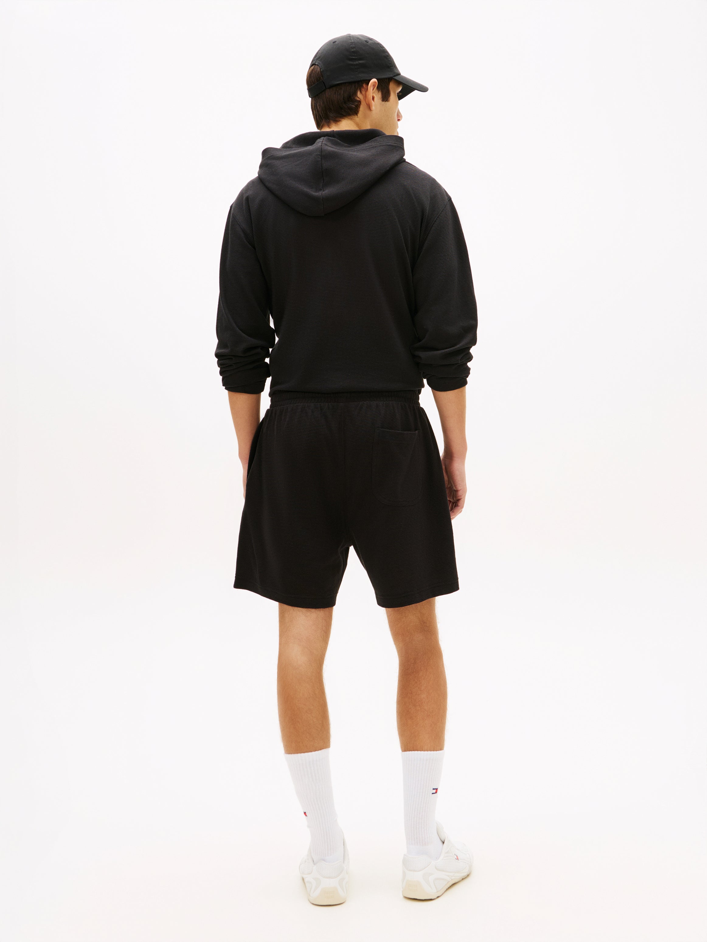 Logo Waffle Knit Sweat Shorts