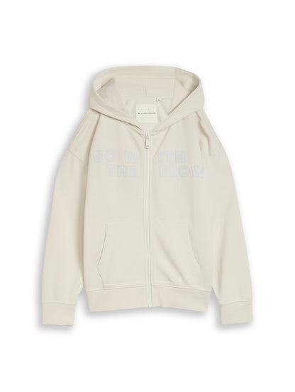 Oversize Hoodie Sweatjacke mit Print