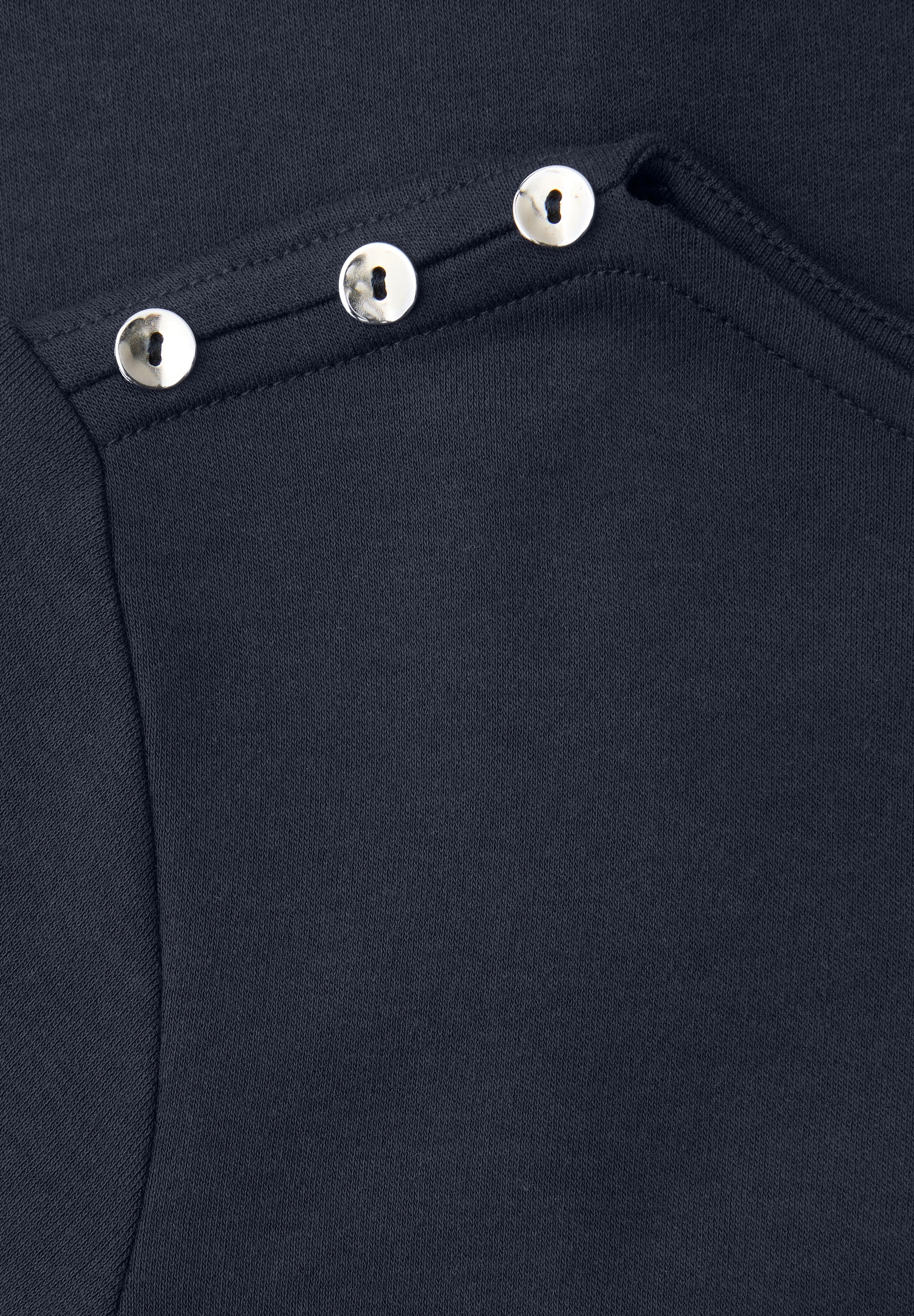 Kurzarm Shirt mit Knopfdetail