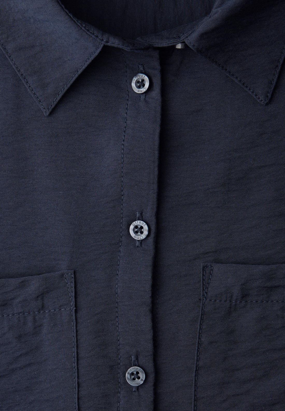 Kurzarm Bluse mit Elastiksaum