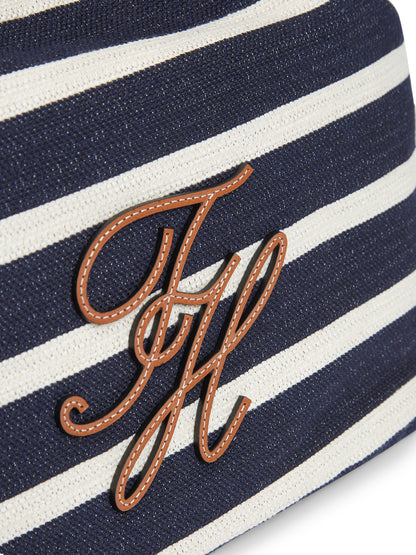 Stripe Logo Adjustable Bucket Bag
