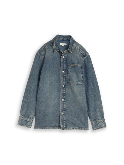 Regular Fit Jeanshemd mit Baumwolle