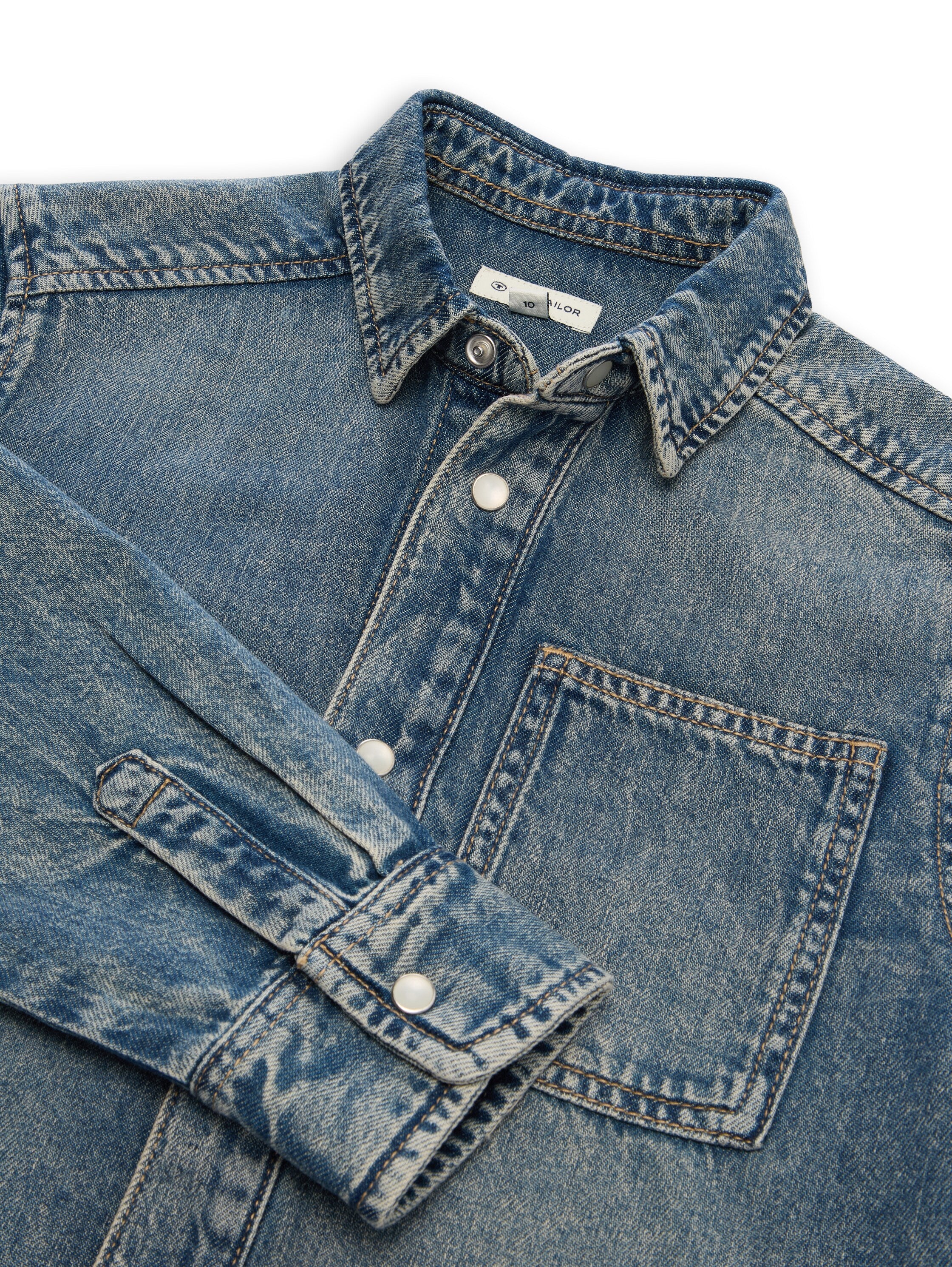 Regular Fit Jeanshemd mit Baumwolle