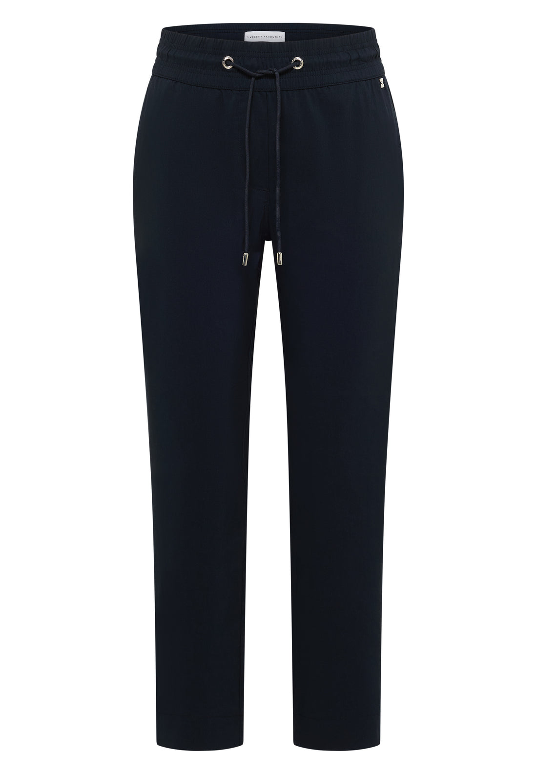 Mid Waist Slim Leg Hose im Casual Fit