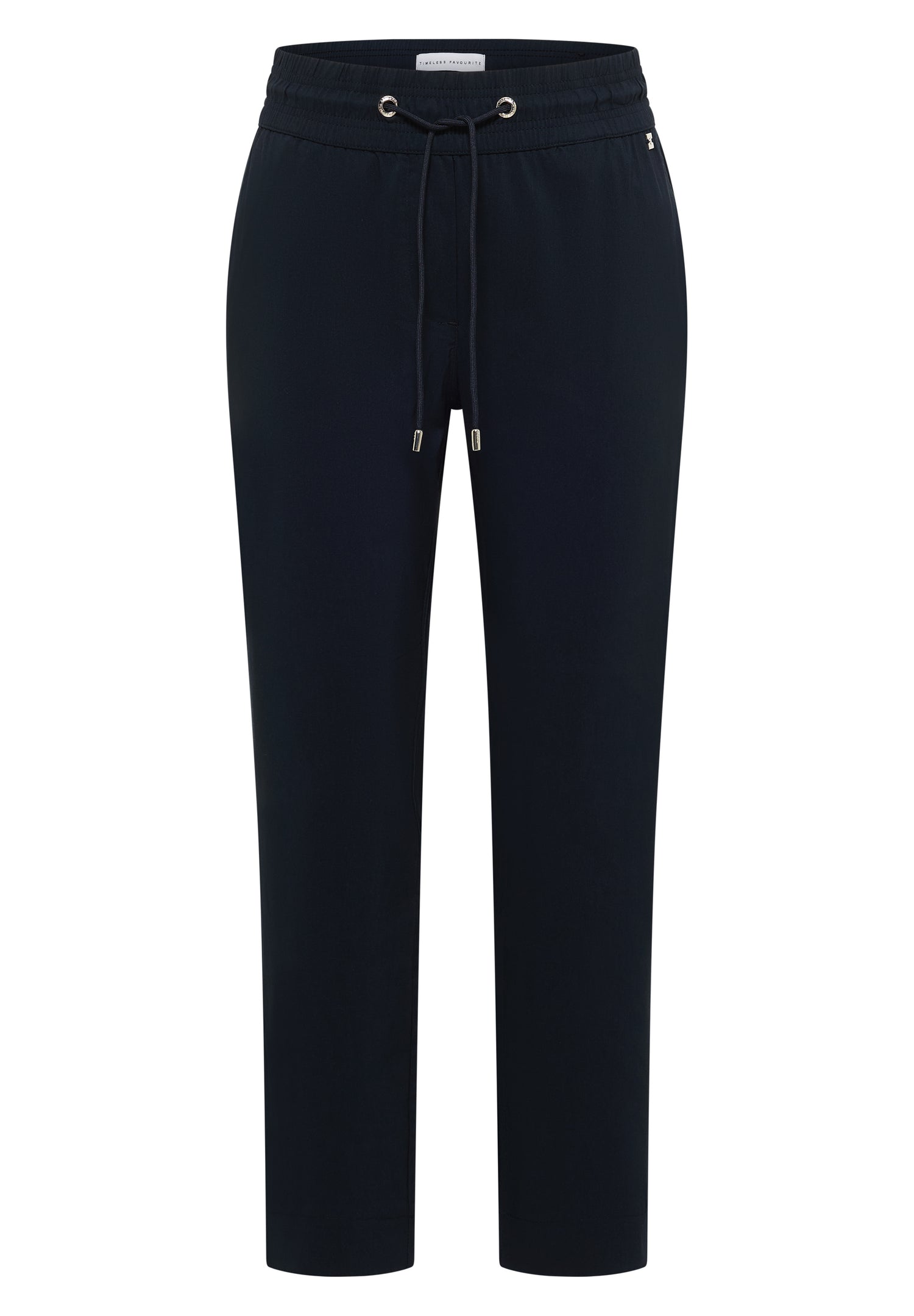 Mid Waist Slim Leg Hose im Casual Fit