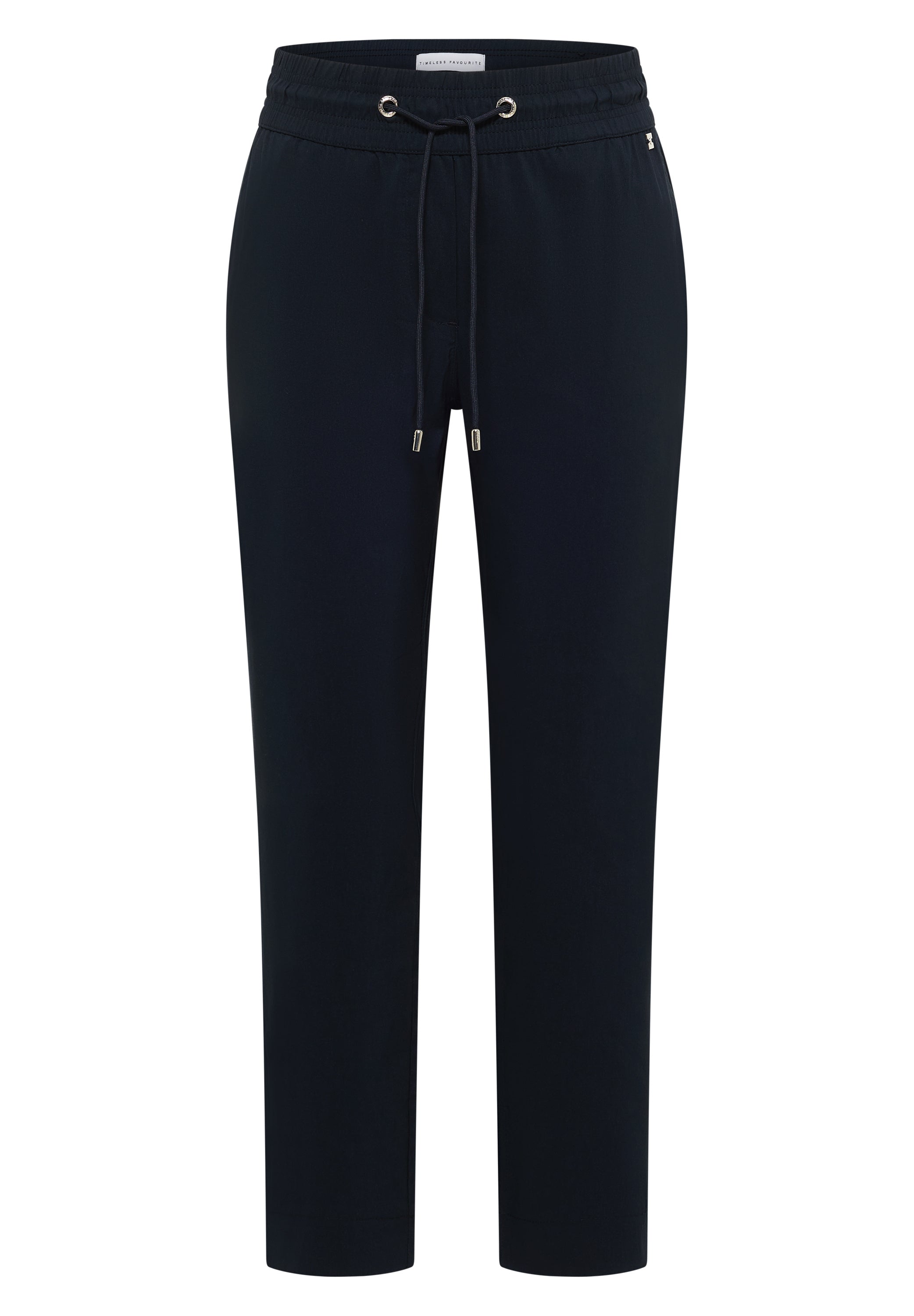 Mid Waist Slim Leg Hose im Casual Fit