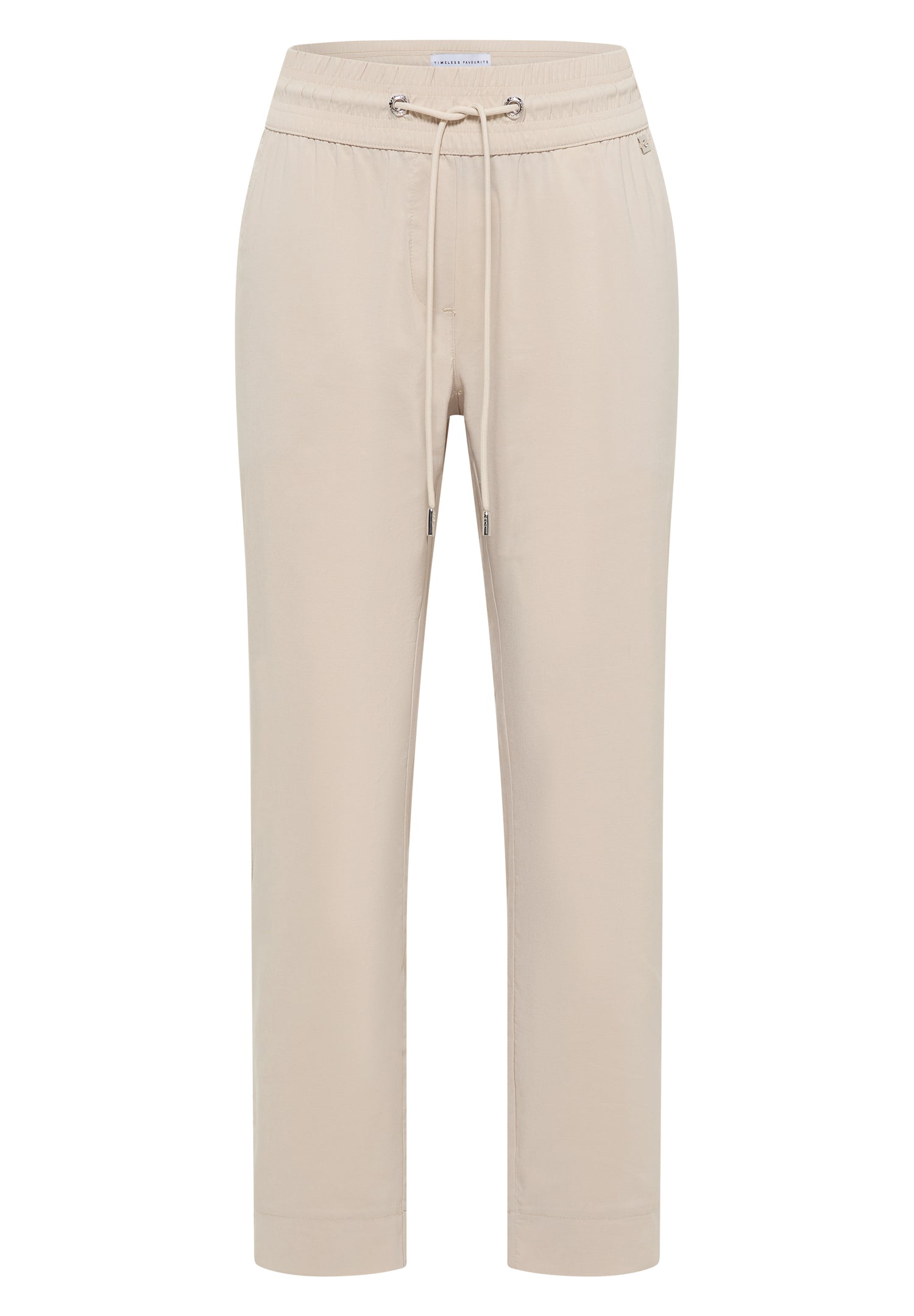 Mid Waist Slim Leg Hose im Casual Fit