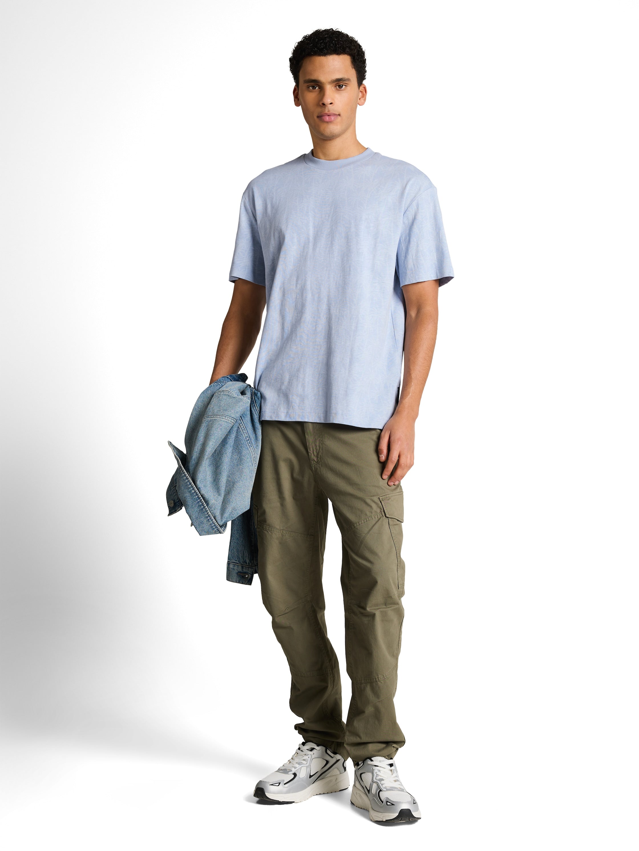 Relaxed Fit T-Shirt mit Palmenprint
