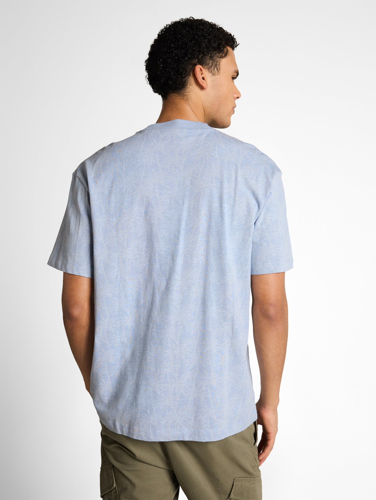 Relaxed Fit T-Shirt mit Palmenprint