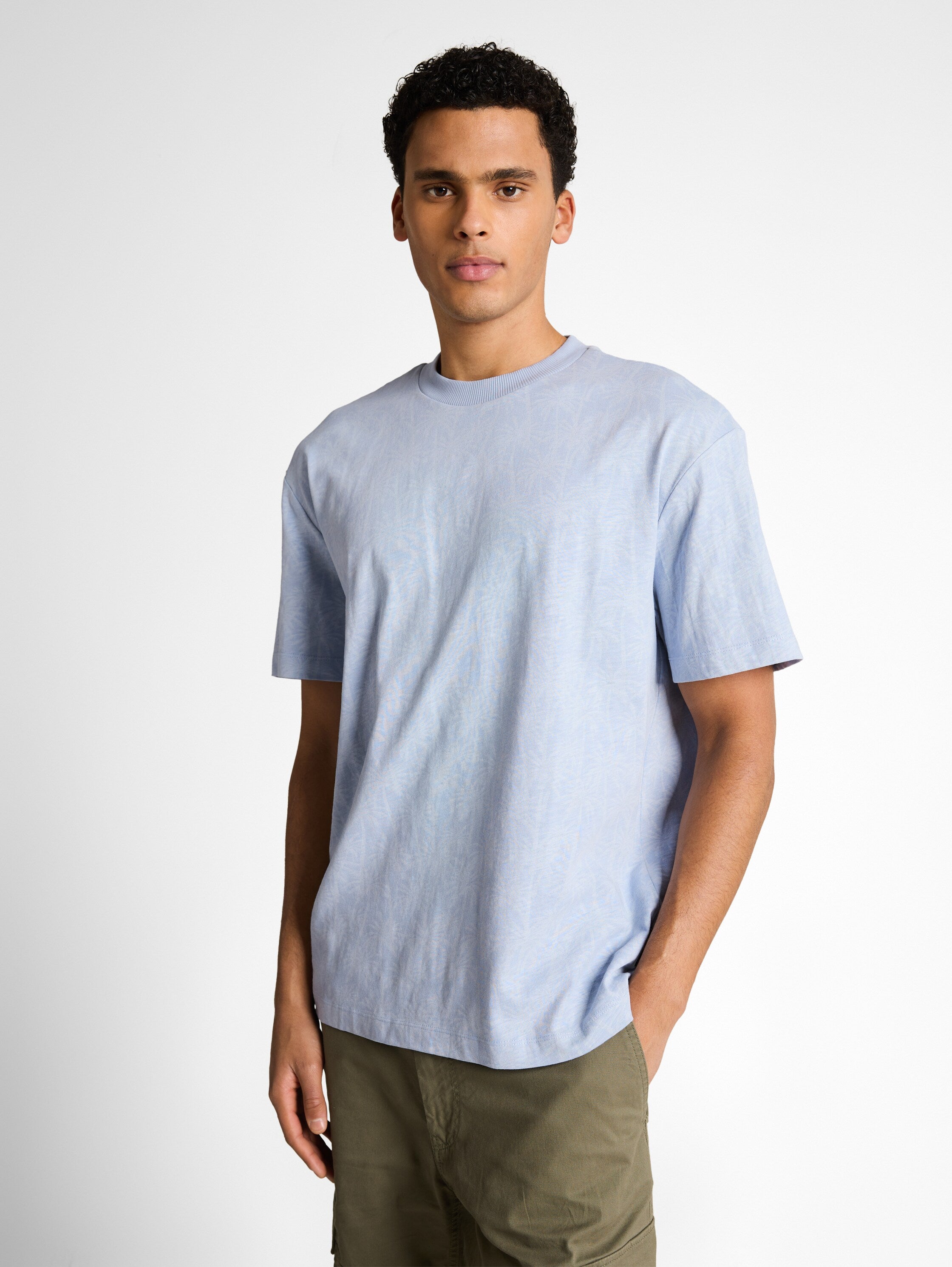 Relaxed Fit T-Shirt mit Palmenprint