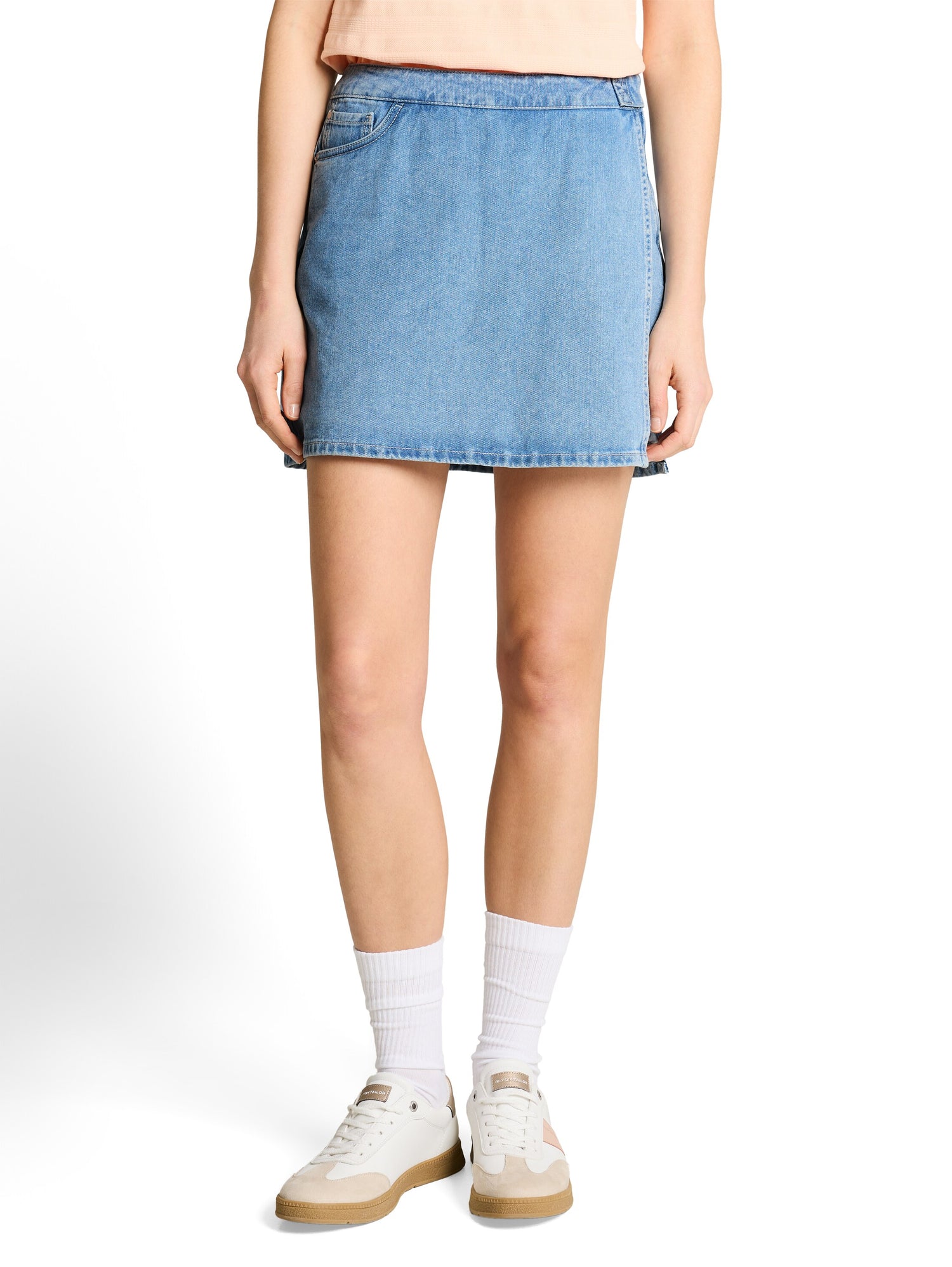 Jeans Skort in Wickel-Optik