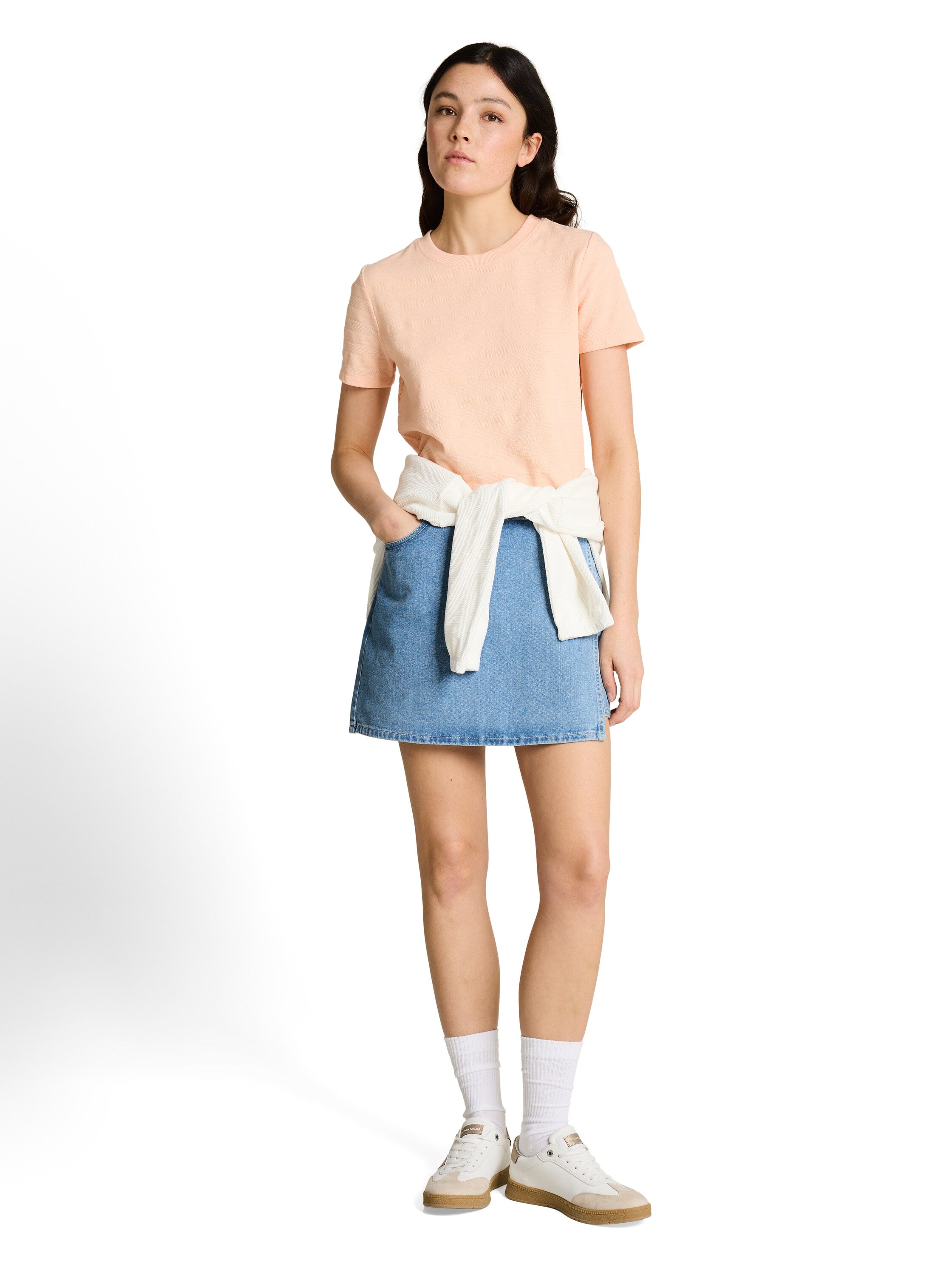 Jeans Skort in Wickel-Optik